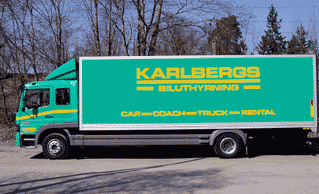 hyr en lastbil hos Karlbergs Biluthyrning
